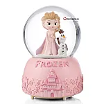 Frozen Snow Globe - Pink (H:16cm) - With Light