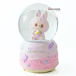 Labubu Snow Globe - Pink (H:13cm) - With Light