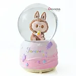Labubu Snow Globe - Brown (H:13cm) - With Light