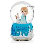 Frozen Snow Globe - Blue (H:13cm) - With Light