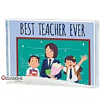 Best Teacher Ever Frame - Glitter Frame (9.5x6cm)