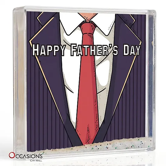 Happy Father's Day Tie Frame (10.5×10.5 cm)
