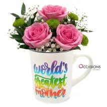 World's Greatest Mother Roses Mug