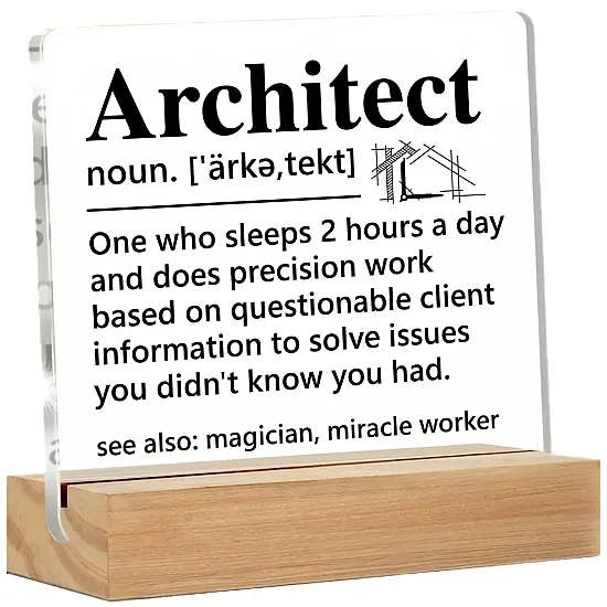 Architect Definition Acrylic Plaque