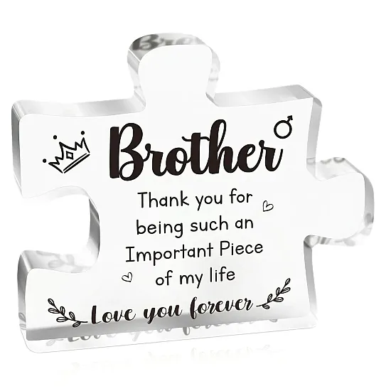 Brother Puzzle Acrylic Plaque