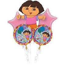 Dora Foil Balloon Bouquet