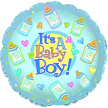 Baby Boy Bottles Balloon - 46cm