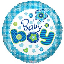 Baby Boy Flower Balloon - 46cm