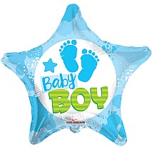 Baby Boy Footprints - 46cm
