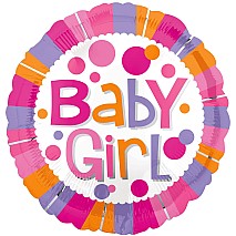 Baby Girl Stripes Balloon