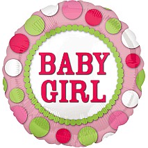 Baby Girl Polka Dots Balloon