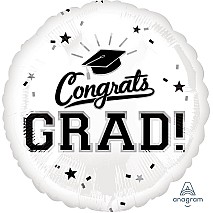 Congrats Grad - White