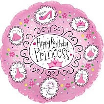 Happy Birthday Princess Balloon