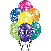 7 Birthday Latex Balloons