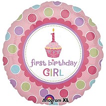 First baby Girl Birthday Balloon