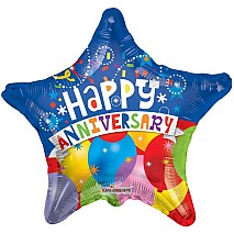 Happy Anniversary Star Balloon