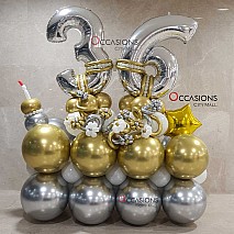 Customized Jumbo Birthday Arrangement - 2 Meters