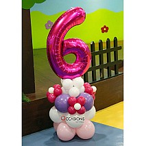 Numbers Balloon 101cm - 4 colors available