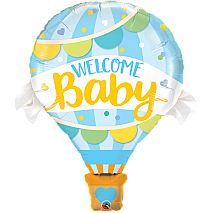 Welcome Baby Blue Balloon (Jumbo)