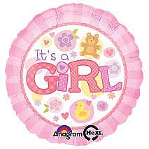 Its a girl pink balloon