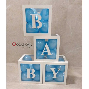 4 Balloon Boxes - Baby Boy