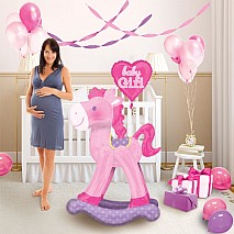 Pink Rocking Horse Airwalker Balloon