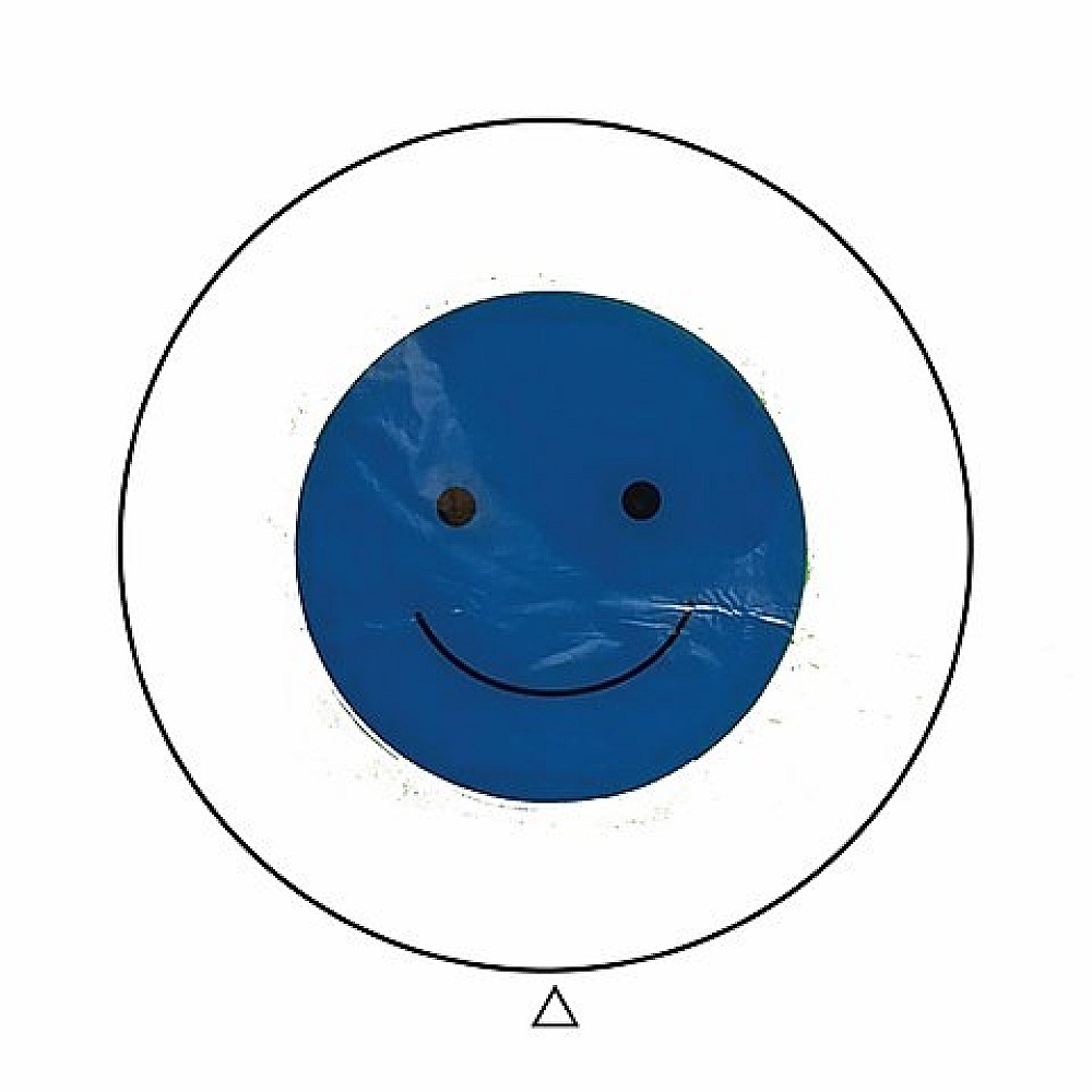 Blue smiley Balloon