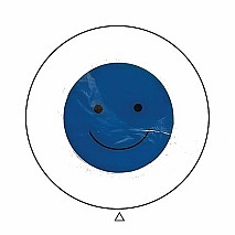 Blue smiley Balloon