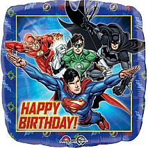 Justice League Happy Birthday Balloon