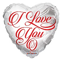 I Love You White Balloon