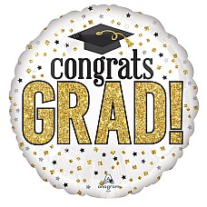 Congrats Grad Gold Sparkle