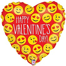 Valentine Emoji Balloon
