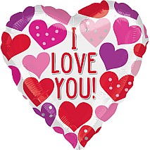 I Love You hearts Balloon