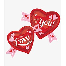 2 Love hearts - Jumbo Balloon