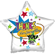 Thanks For Everything Star Balloon
