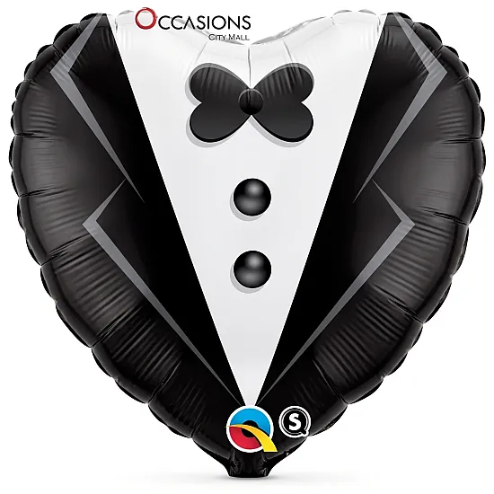 Heart Wedding Tuxedo Balloon