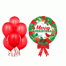 Christmas Wreath Balloon Bundle