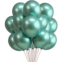 Green Chrome Balloons- 12