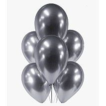 Silver Chrome Balloons- 6