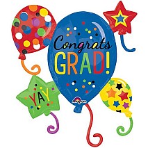 Congrats Grad - YAY -Balloon - 76cm