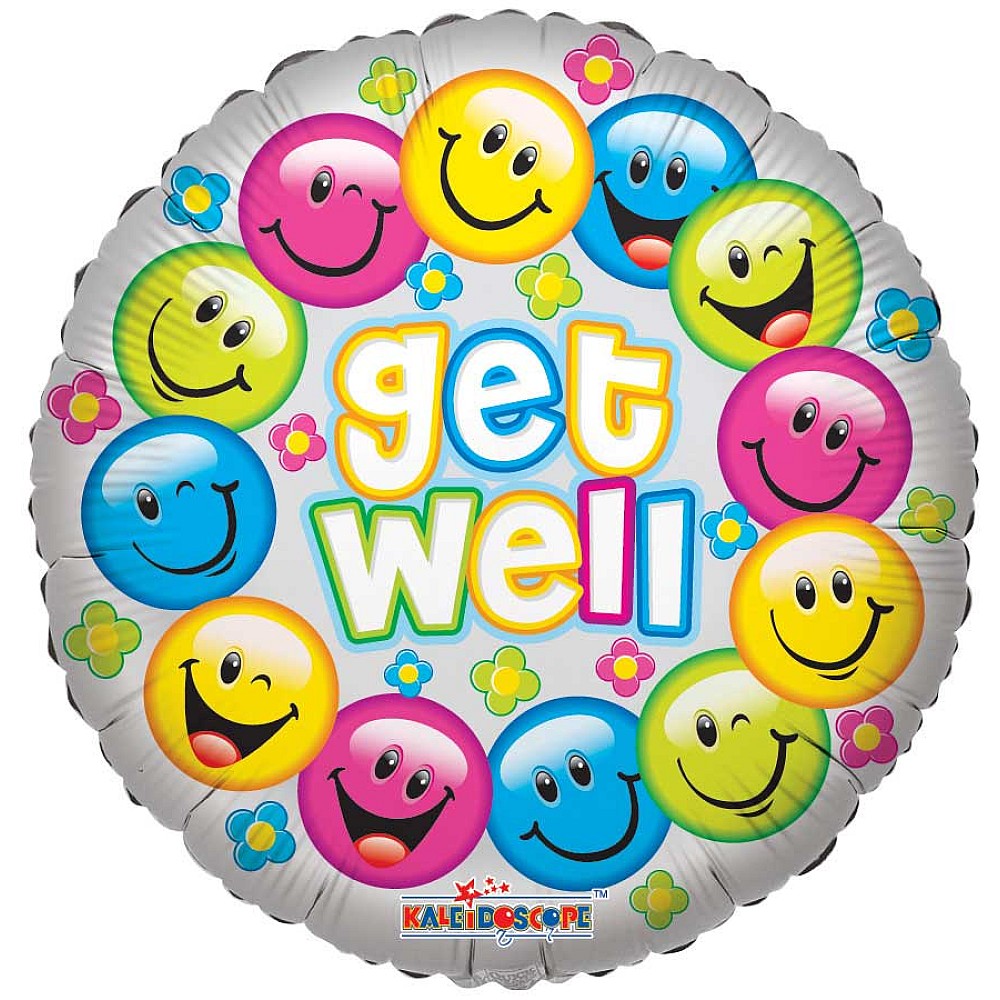 Get Well Colorful Smiles Balloon