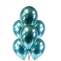Green Chrome Balloons- 6
