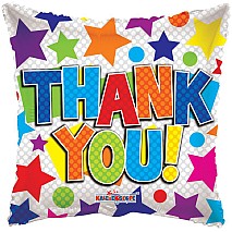 Thank You Bunch Of Stars And Circles Balloon