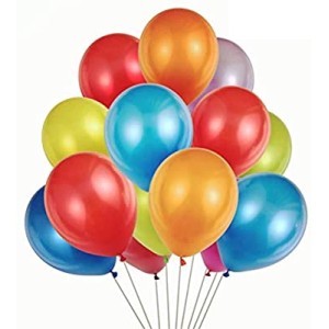 12 Colored balloons