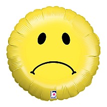 Sad Face Balloon