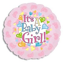 It's A Baby Girl Balloon - 46cm