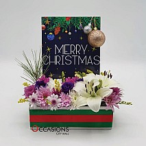 Merry Christmas Flower Arrangement