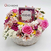 Flower Arrangement  With Mom frame
