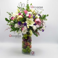 Luxury Fruit & Flowers arrangement - L