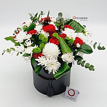 Cylinder Flower arrangement - black